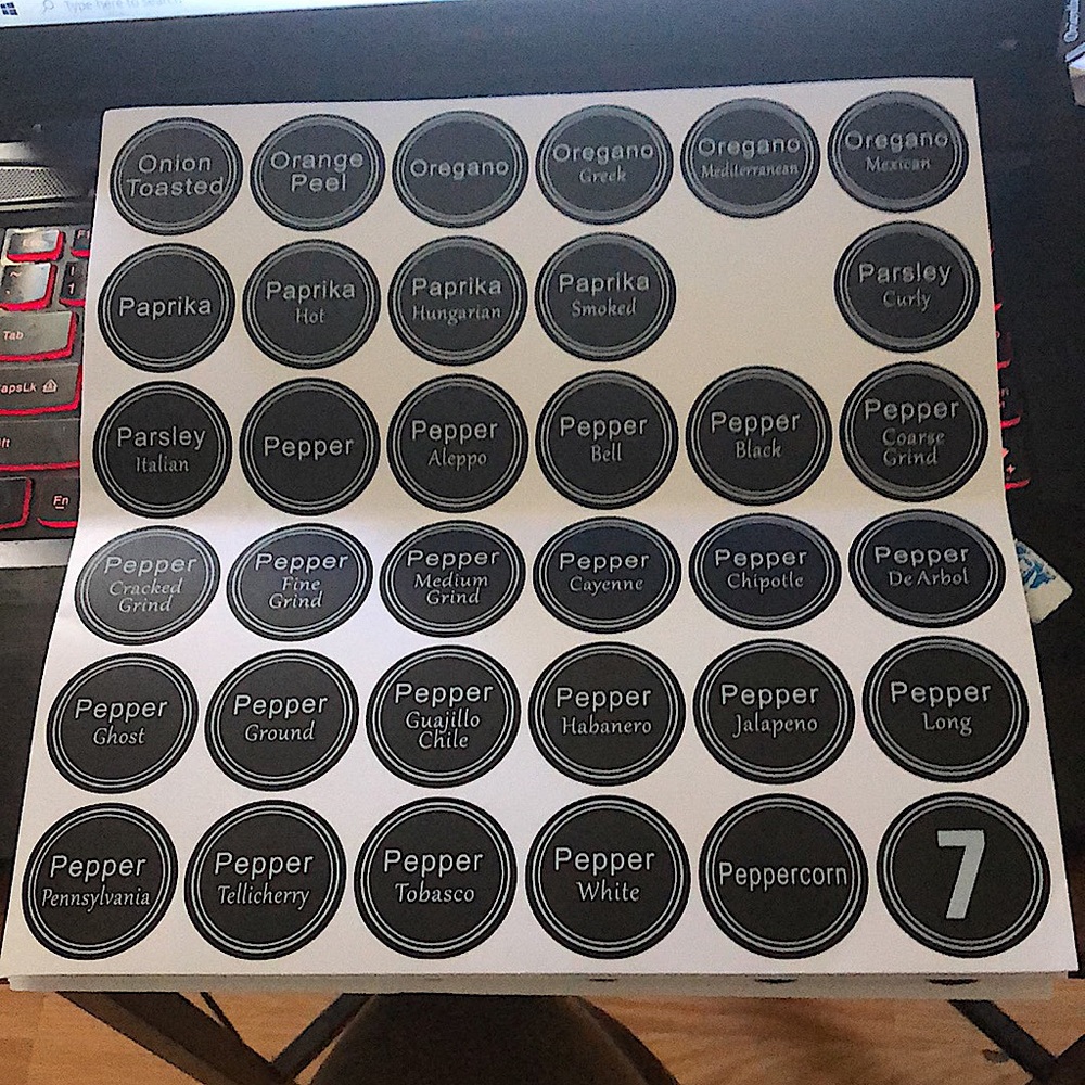 Seasoning Labels - Picture 7 of 10